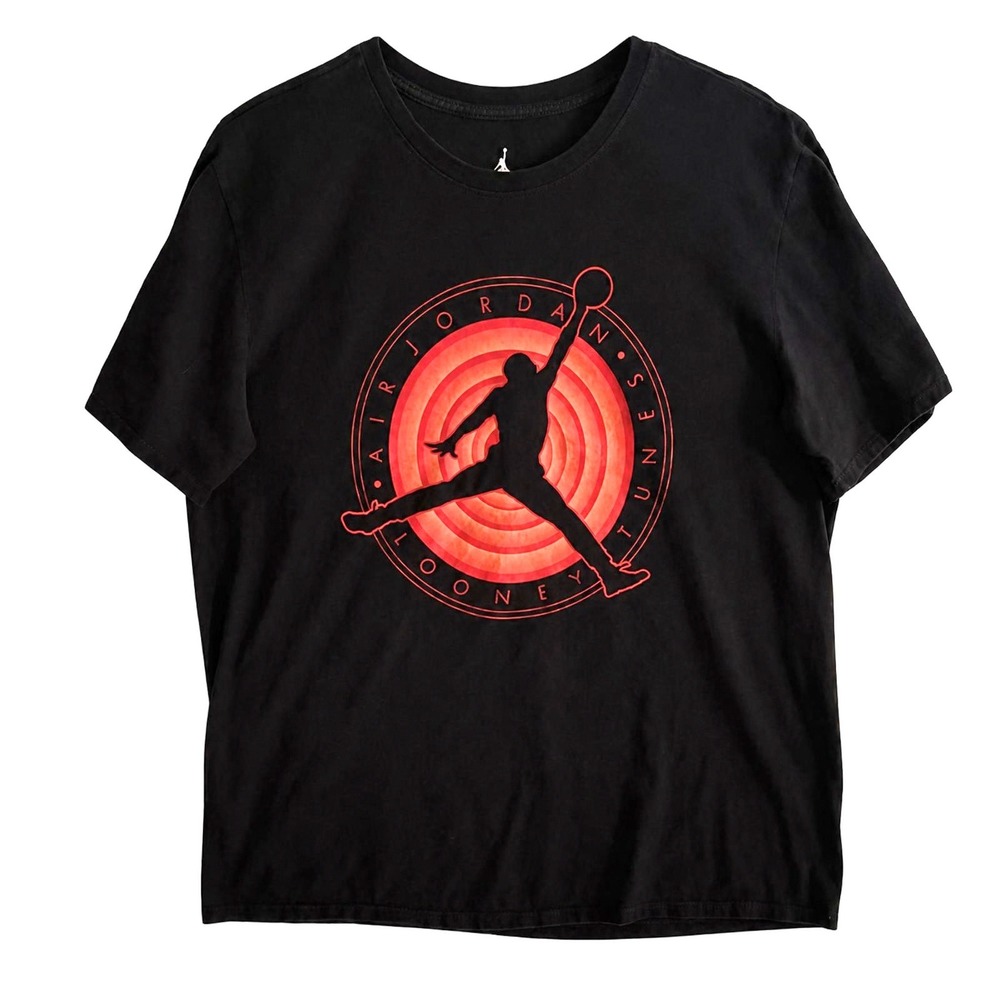 Air Jordan x Looney Tunes Hare Jordan Graphic T-Shirt Mens XL Black Red